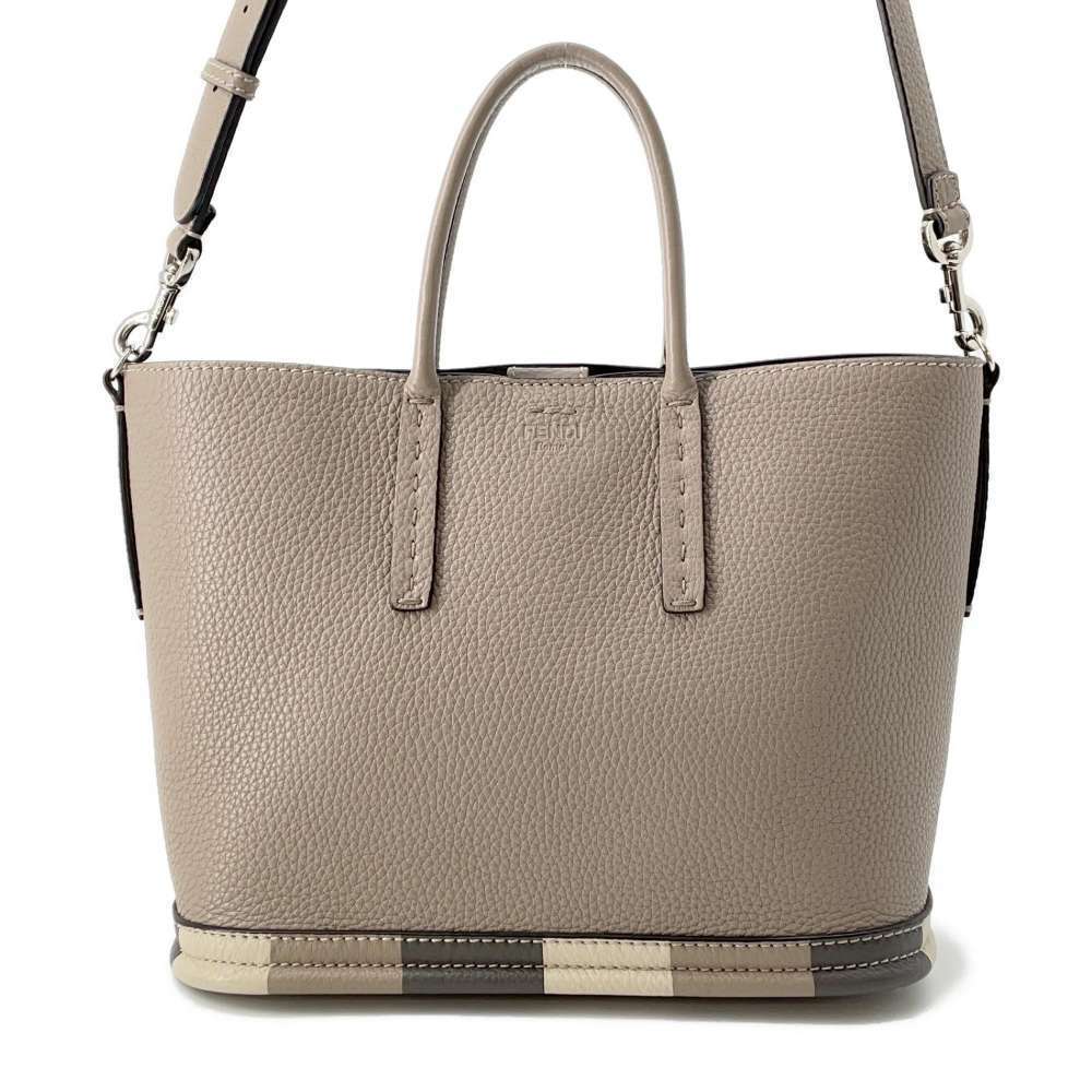 Fendi Selleria Leather Handbag Shoulder Bag